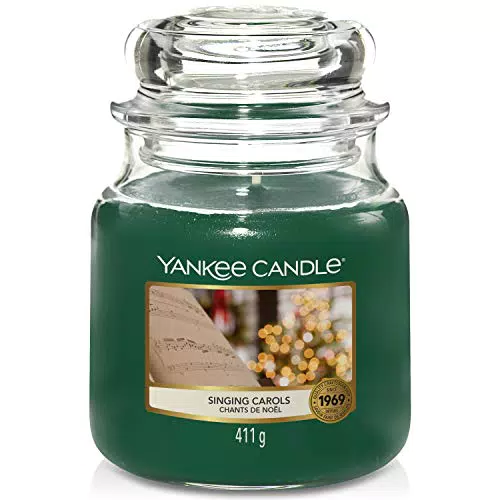 Yankee Candle candela profumata in giara media, Cantando canti natale