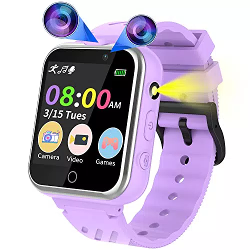 Smartwatch per Bambini con 26 Giochi, Orologio Intelligente per Ragazzo e  Ragazza Touchscreen con Lettore Musicale, Contapassi Calorie,  Fotocamera,Torcia,Sveglia,SOS, Regalo per Bambino 3-12 Anni : :  Moda