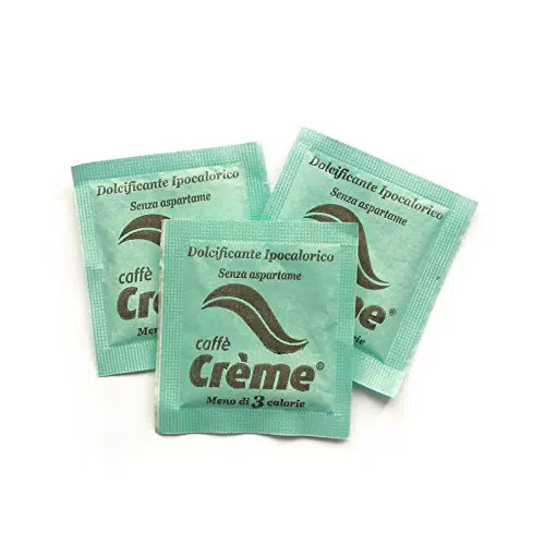 100 Bustine da 0, 6 g di dolcificante ipocalorico senza aspartame - Caffè Crème