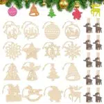 Decorazione Per Albero Di Natale In Legno, 26 pezzi