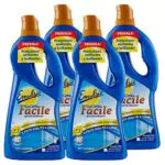 4x Emulsio La Cera Facile Autolucidante per Tutti i Pavimenti Protegge dallo Sporco - 4 Flaconi da 775ml ognuno