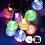 50 LED Catena Luminosa Esterno Solare, 【Alimentazione Solare e USB】8 Modalità & 8M Luci Solari Esterno