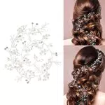 50cm Fascia Nuziale per Capelli Sposa con Perline e Strass