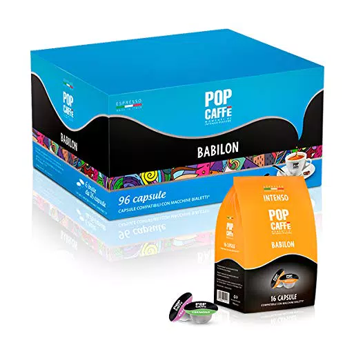 96 CAPSULE COMPATIBILI BIALETTI POP CAFFE' MISCELA INTENSO NON COMPATIBILE CON LE MACCHINE DI ULTIMA GENERAZIONE