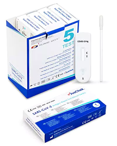 Adeste – 5 scatole test COVID 19 Tamponi Rapidi Nasali