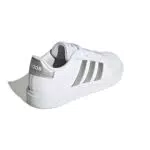 adidas Grand Court 2.0 Kneaker Unisex-Bambini, Ftwr White/Matte Silver/Matte Silver