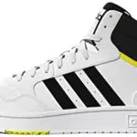 adidas Hoops 3.0 Midneaker Uomo, Bianco Ftwbla Negbás Amahaz