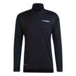 adidas MT Half Zi LSaglia Lunga Unisex-Adulto, Black