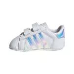 adidas Superstar Cribneaker Unisex-Bambini, White Blue Iridescent Gold Metallic