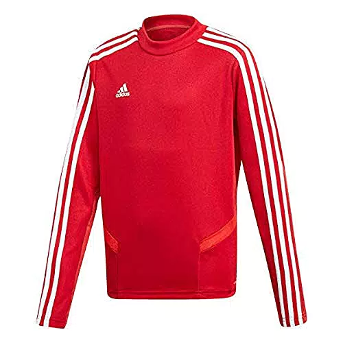 adidas Tiro19 TR Top, Felpa. Uomo, Power Red/WhiteL