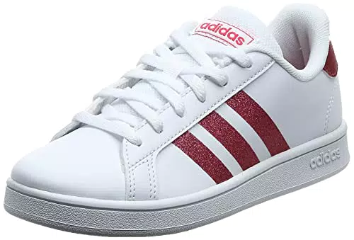 Adidas Unisex - Bambini e ragazzi Scarpe Grand Court K White Real Pink S18 Ftwr White
