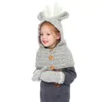 ALLILUYAA Cappello Invernale Ragazzi Ragazze, Cappello e Sciarpa Invernali per Ragazze