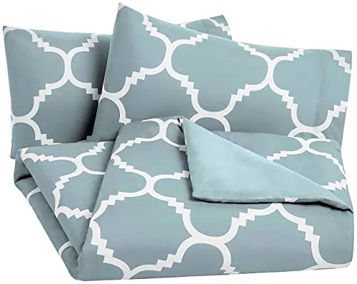 Amazon Basics - Set copripiumino in microfibra, 230 x 220 cm