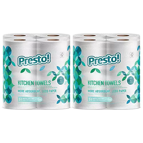 Amazon Brand - Presto! Tad Kitchen Rolls Extra Absorbent