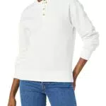 Amazon Essentials Felpa in Pile Henley dalla vestibilità Comoda Donna