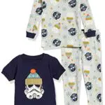 Amazon Essentials Kids' Disney Marvel Snug-Fit Cotton Pajamas Pajama-Setstar Wars Inverno
