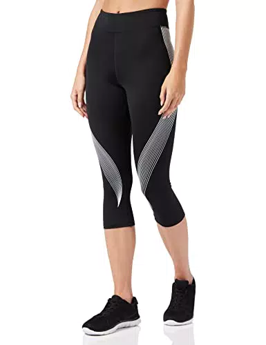 Amazon Essentials Leggings Sportivi Capri con Stampa Donna