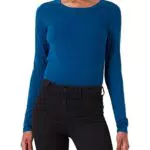 Amazon Essentials T-Shirt Girocollo a Maniche Lunghe con vestibilità Classica Donna