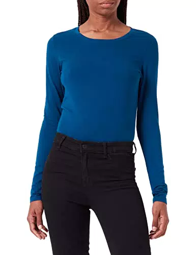 Amazon Essentials T-Shirt Girocollo a Maniche Lunghe con vestibilità Classica Donna