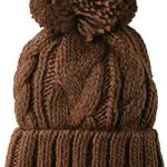 Amazon Essentials Women's Chunky Cable Beanie with Yarn Pom Cappelloarrone