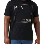ARMANI EXCHANGE Maniche Corteogo Frontale T-Shirt, Nero
