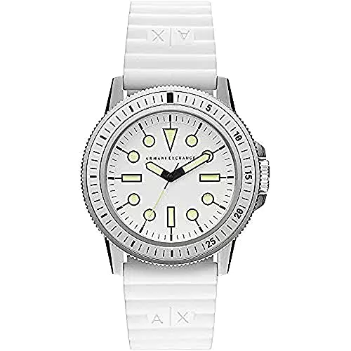 Armani Exchange Orologio da Uomo a Tre Lancette, in Acciaio Inossidabile