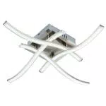 B.K.Licht Plafoniera LED da soffitto, lampada moderna con bracci luminosi per interni