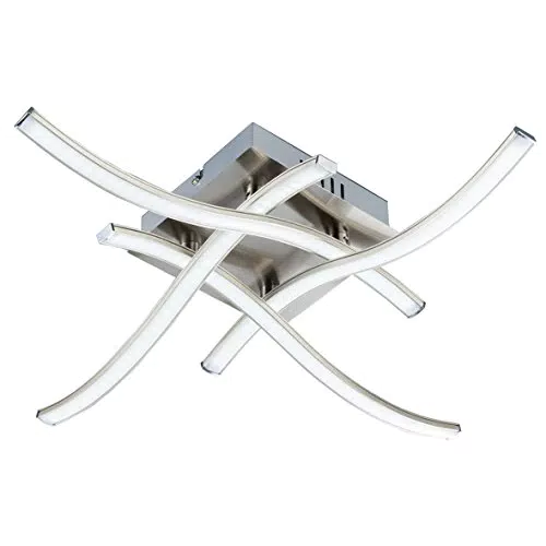 B.K.Licht Plafoniera LED da soffitto, lampada moderna con bracci luminosi per interni