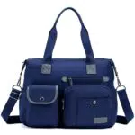 BAGZY Borsa Donna a Tracolla Capiente Borsa con Tante Tasche Borsetta a Mano Borse a Spalla Nylon Staccabile Borse Tote Grande Tasche Borsa a Tracolla
