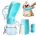 Baiyuanli Borraccia per Cani 280ml Borraccia per Cani Pieghevole Portatile Borraccia per Cani Borraccia per Animali Domestici a Prova di Perdite Borraccia per All'aperto e Viaggi