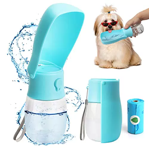 Baiyuanli Borraccia per Cani 280ml Borraccia per Cani Pieghevole Portatile Borraccia per Cani Borraccia per Animali Domestici a Prova di Perdite Borraccia per All'aperto e Viaggi