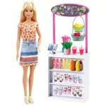 Barbie- Playset Chioschetto dei Frullati con Bambola Bionda