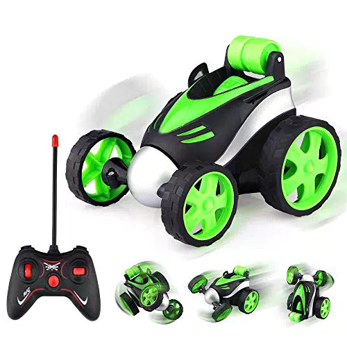 Baztoy Macchina Telecomandata, Giocattoli per Bambini 3 4 5 6 7 8 Anni Mini Auto Radiocomandata 360°Rotazione Macchinina Elettrica Regali Bambina Bambino Giochi Interno Esterno Giardino