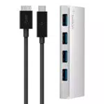 Belkin F4U088vf Hub a 4 Porte USB-A 3.0 USB-C Con Cavo USB-C
