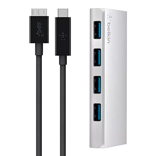 Belkin F4U088vf Hub a 4 Porte USB-A 3.0 USB-C Con Cavo USB-C