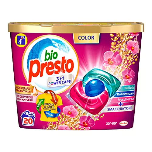 Bio Presto Detersivo Lavatrice Predosato In Capsule Per Capi Colorati