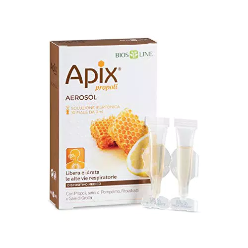 BIOS LINE Apix Propoli Aerosol, Dispositivo Medico con Propoli e Semi di Pompelmo