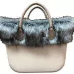 Bordo in pelliccia sintetica universale per O bag Classic o Lime&Soda Classic, nero