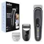 Braun Body Groomer 5 Rasoio Elettrico Corpo Uomo, Accessori Inclusi