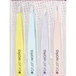 Brushworks Brushworks HD 4 Piece Combination Tweezer Set - Mixed