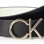 Calvin Klein Cintura Donna Re-Lock CK Rev Belt 3 cm in Pelle