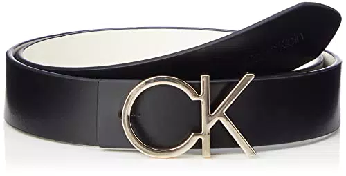 Calvin Klein Cintura Donna Re-Lock CK Rev Belt 3 cm in Pelle