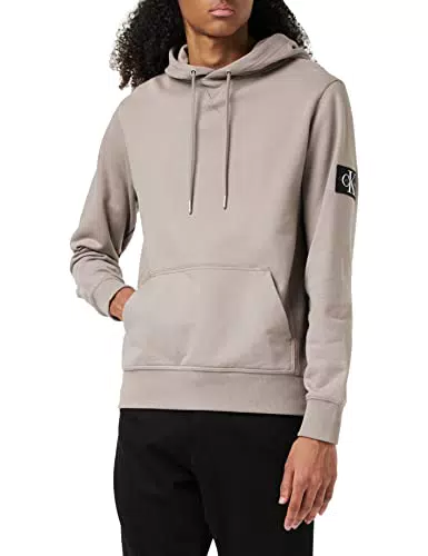 Calvin Klein Jeans Felpa con Cappuccio Monologo Maglie Pesanti