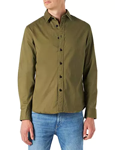 Calvin Klein Jeans Monogram Badge Shirt Camicia, Burnt Olive