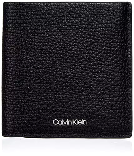 Calvin Klein Moneta Minimalismo, Accessori da Viaggio-Portafogli Tri-Fold Uomo