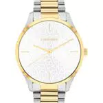 Calvin Klein Orologio Analogico al Quarzo Unisex con Cinturino in Acciaio Inossidabile Bicolore - 25200167