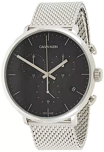 Calvin Klein Orologio Cronografo Quarzo Unisex Adulto con Cinturino in Acciaio Inox K8M27121