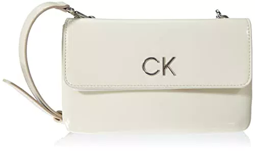 Calvin Klein Re-Lock DBL Xbody W/Flap Saff, Borsa Donna