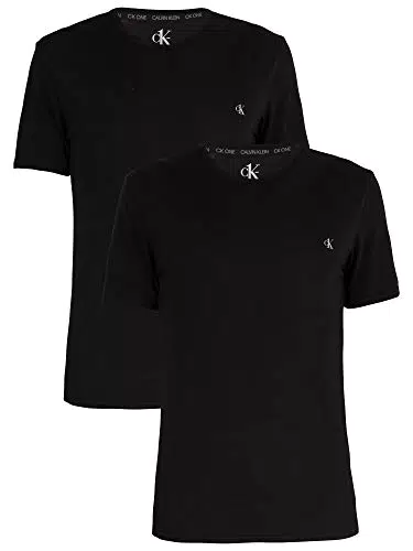 Calvin Klein T-Shirt Uomo 2 Pack S/S Crew Neck 2 PK Con Scollo Rotondo