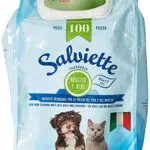 Camon Salviette Detergenti Per La Pulizia Del Pelo Fragranza Muschio E Aloe - 30x17 centimetres - Pezzi 100 Per Cani E Gatti